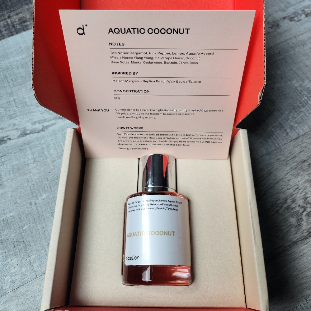 Dossier aquatic coconut 50ml